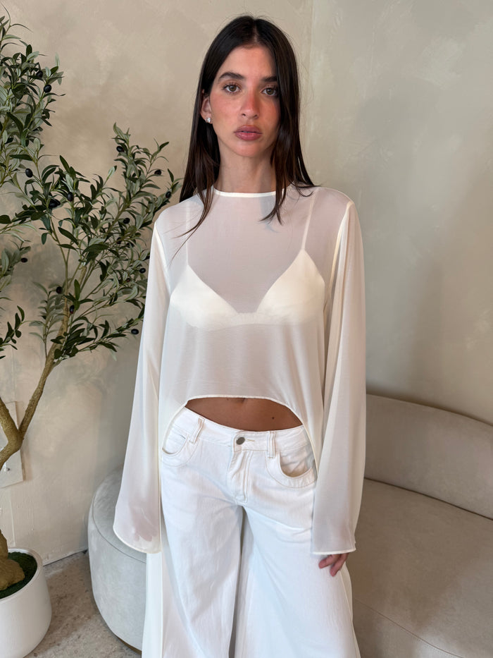 Hi Lo Chiffon Top