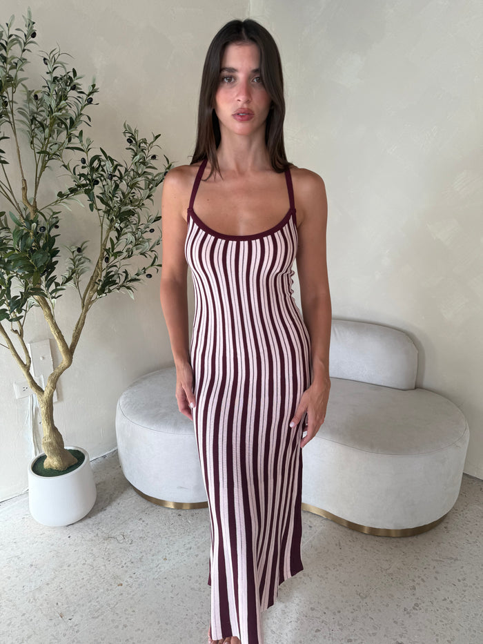 Stripe Midi Dress