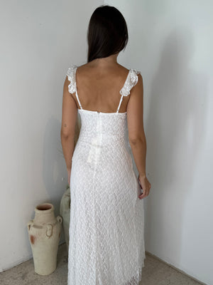 White Lace Maxi Dress