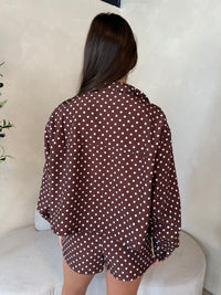 Polka Jacket & Short Set