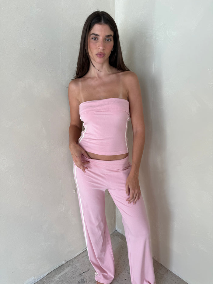 Pink Tube Top & Pant Set