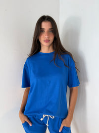Blue SS Top & Short Set
