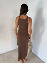 Fuzzy Solid Tank Dress