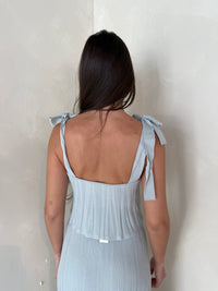 Sage Pleated Set