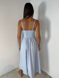 Button Front Cami Midi Dress