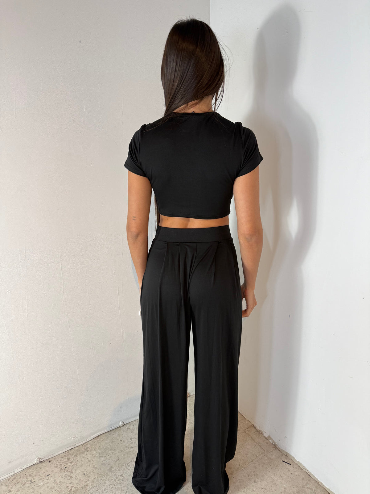 Crop SS Tee & Pant Set