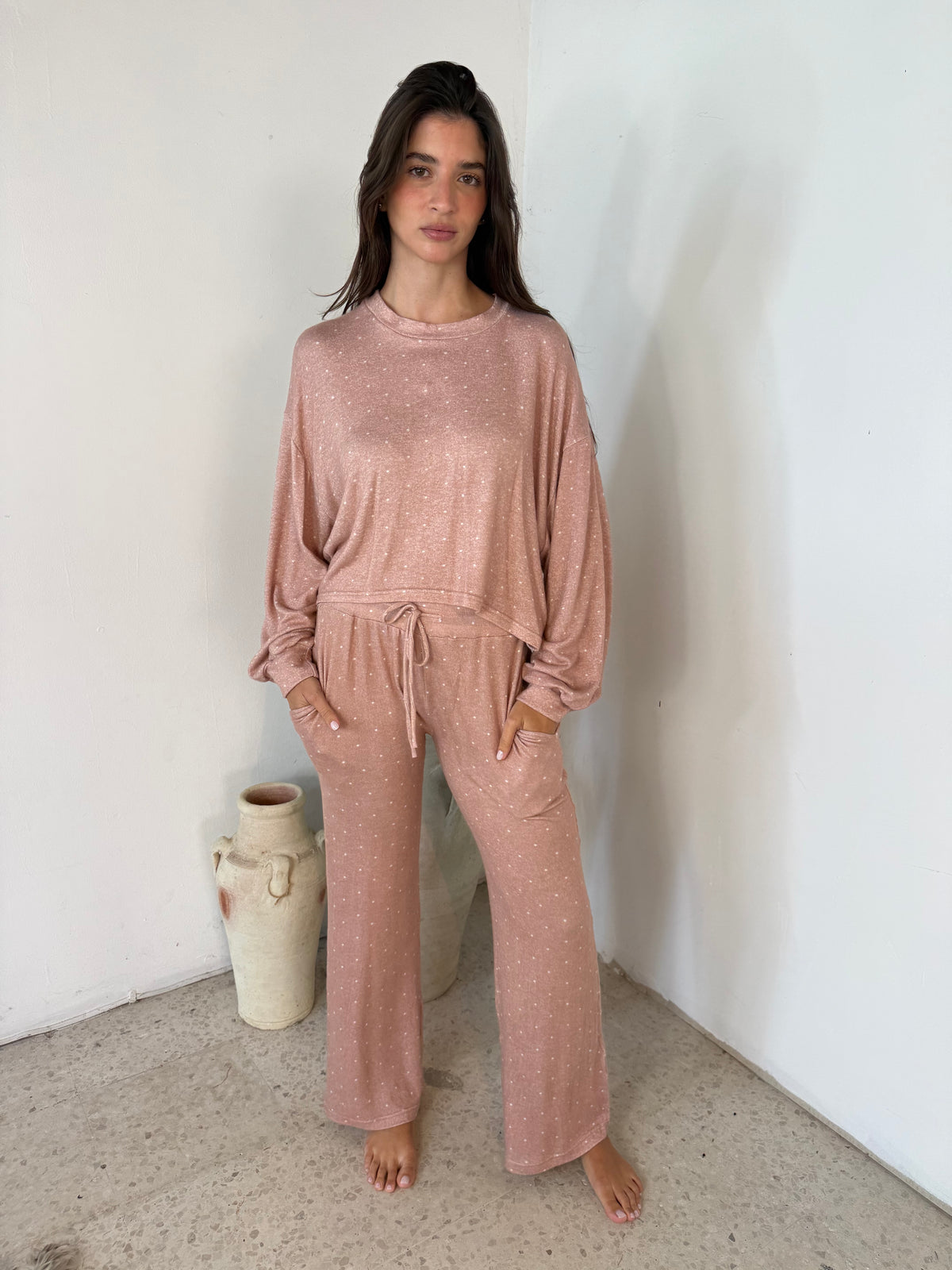 Hacci Polka Pajama Set