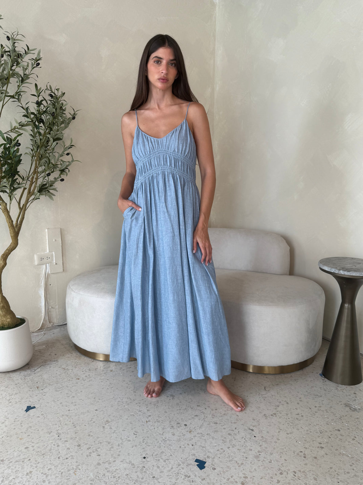 Linen Cami Dress