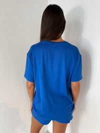 Blue SS Top & Short Set