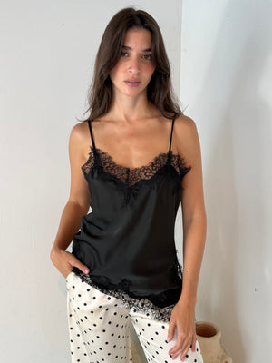 Black Lace Cami Top