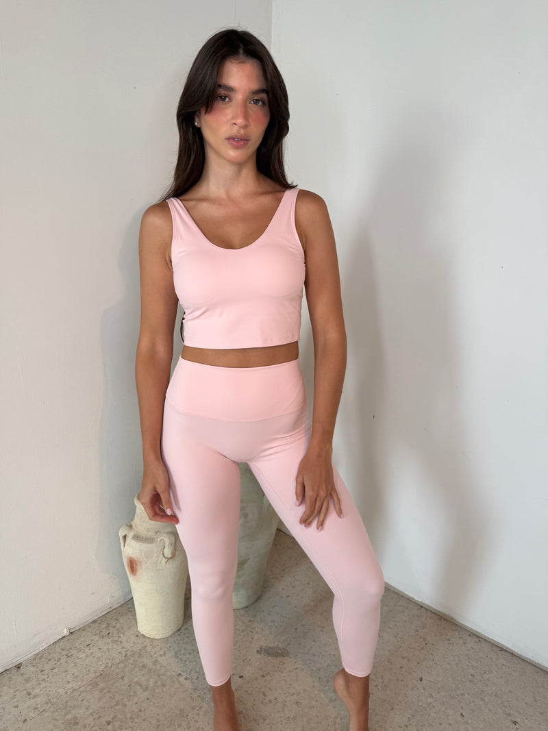 Ballet Pink Performance Tank & Legging Set