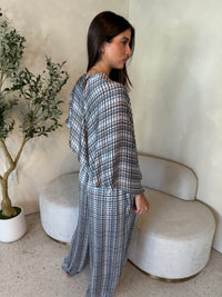Plaid Top & Pant Set