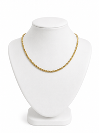Short Spiral Chain Necklace 15”