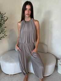Mocha Bubble Top & Pant Set
