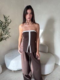 Contrast Tube Top & Pant Set