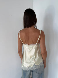 Satin Lace Tank Top
