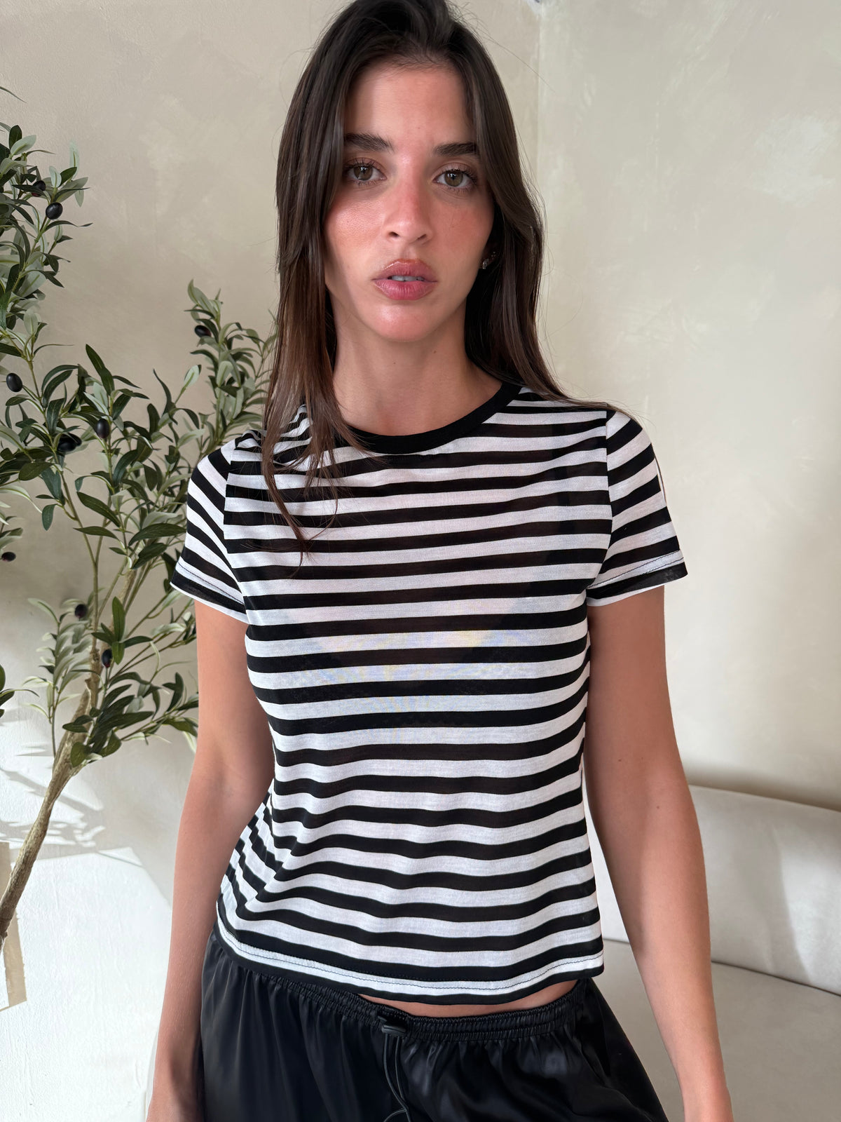 Black Stripe Tee