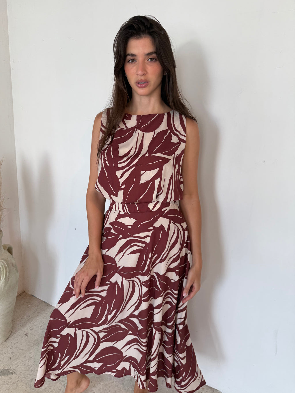 Lucca Brown Leaf Set