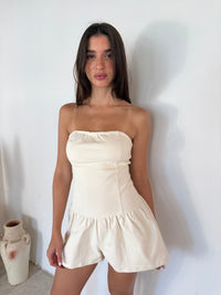 Tube Denim Romper