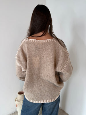 Knitted Tie Cardigan Top