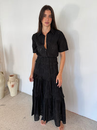 Eyelet Maxi Dress