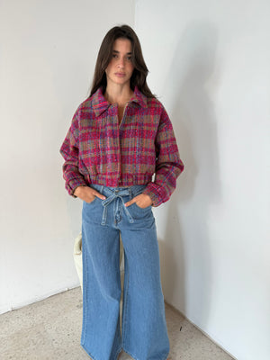 Wide Leg Denim Pants
