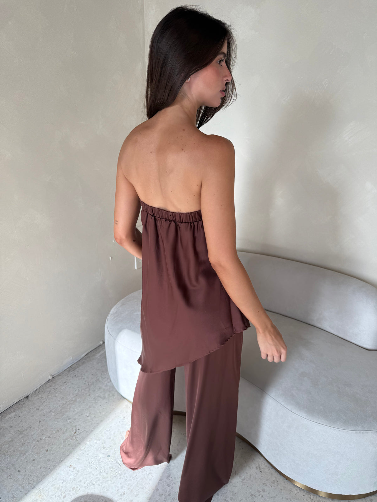 Choco Satin Set