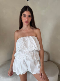 White Eyelet Set