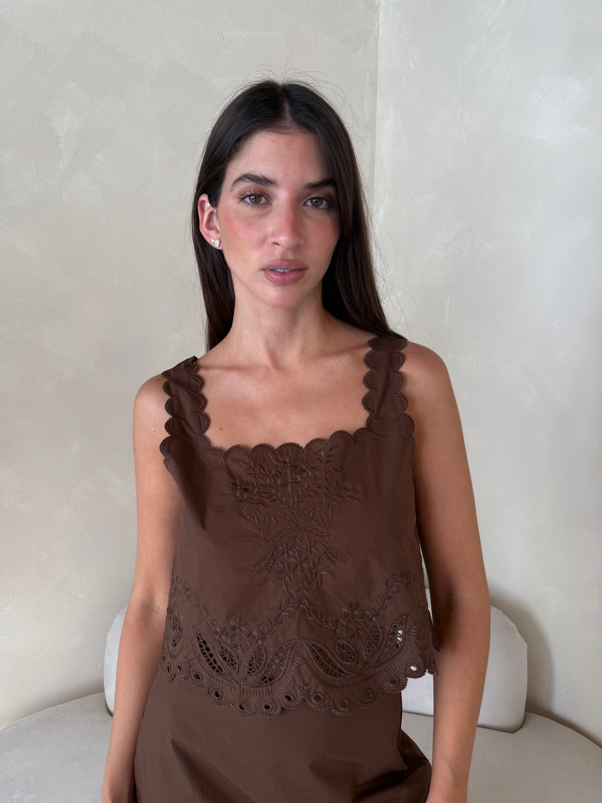 Choco Embroidered Set