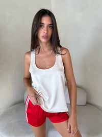 Satin Track Shorts