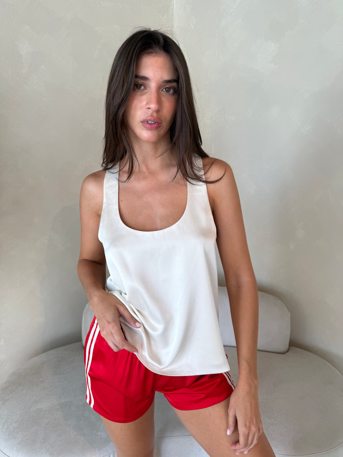 Satin Track Shorts