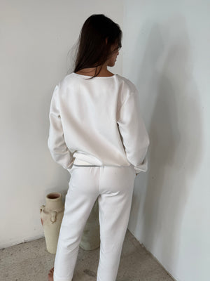 Vneck Sweater & Jogger Set