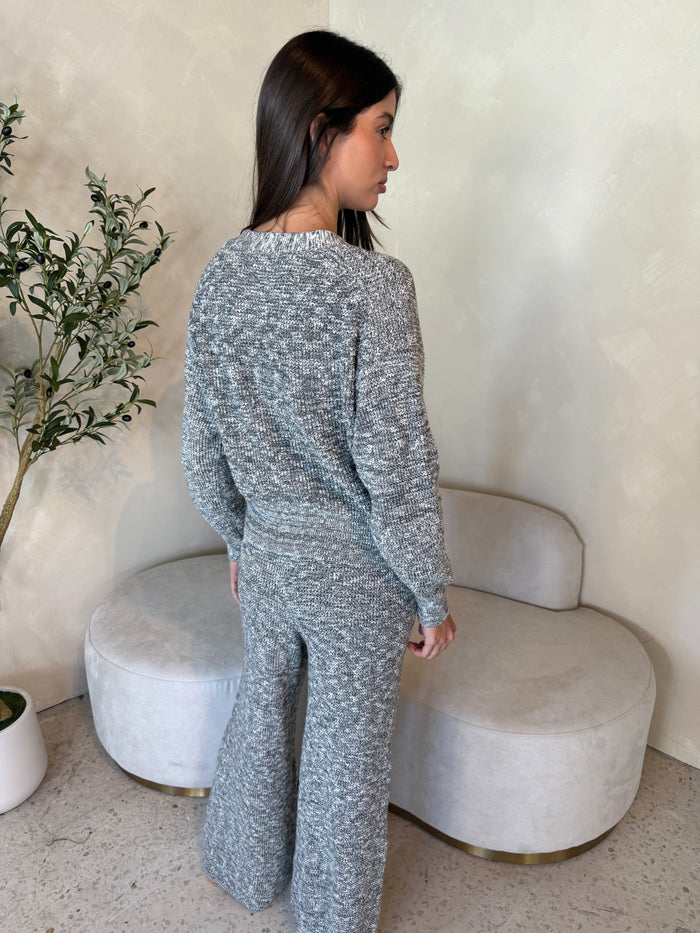 Heather Grey Cardi & Pant Set