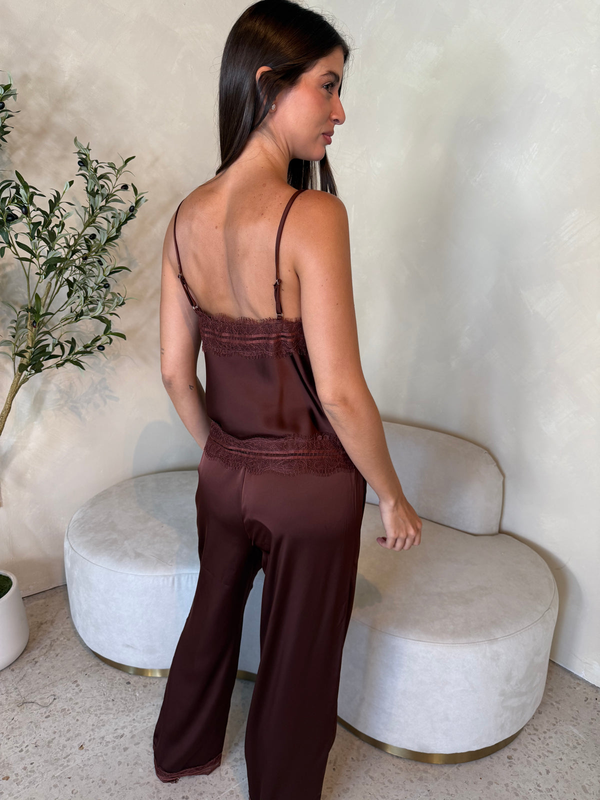 Choco Satin Set