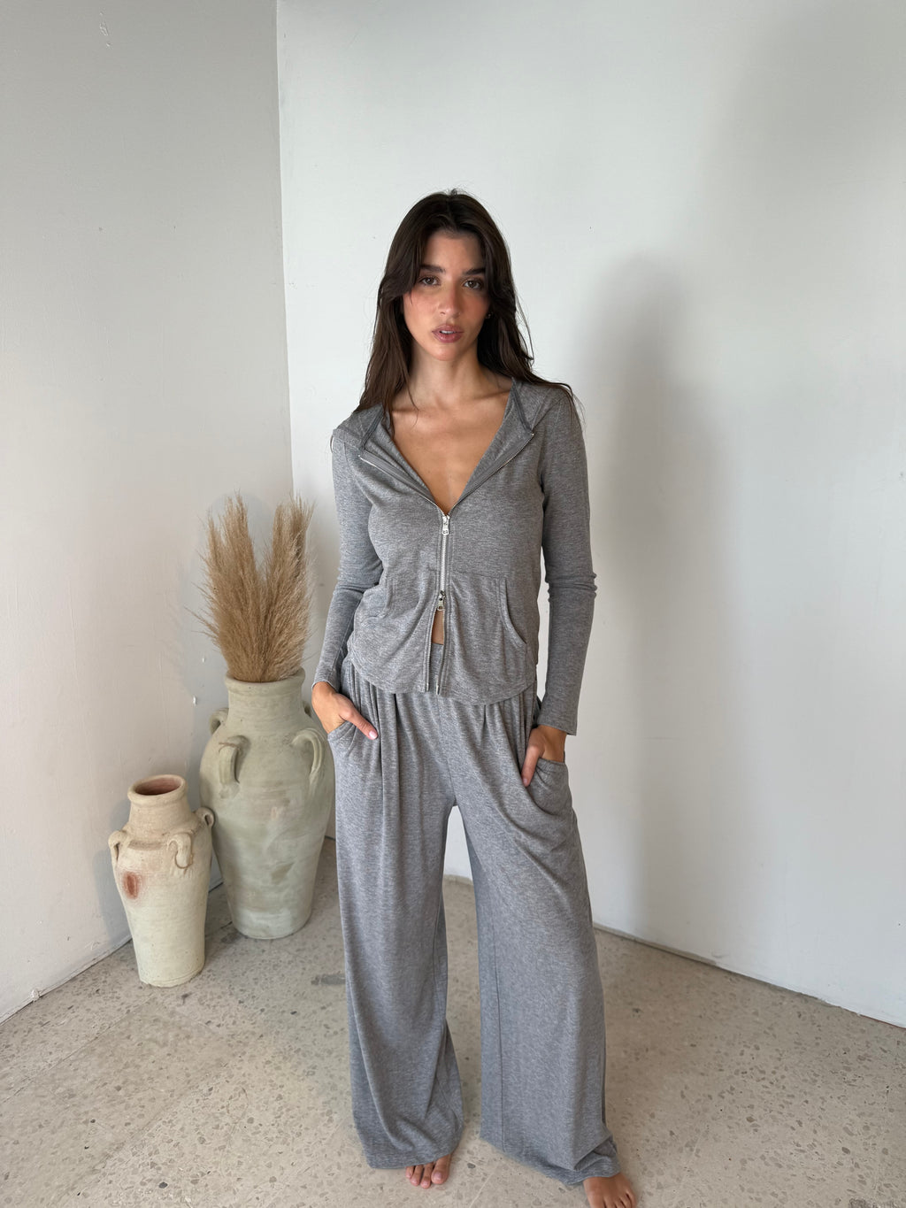 Heather Grey Travel Set