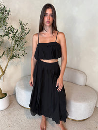 Petal Layer Crop Top & Skirt Set