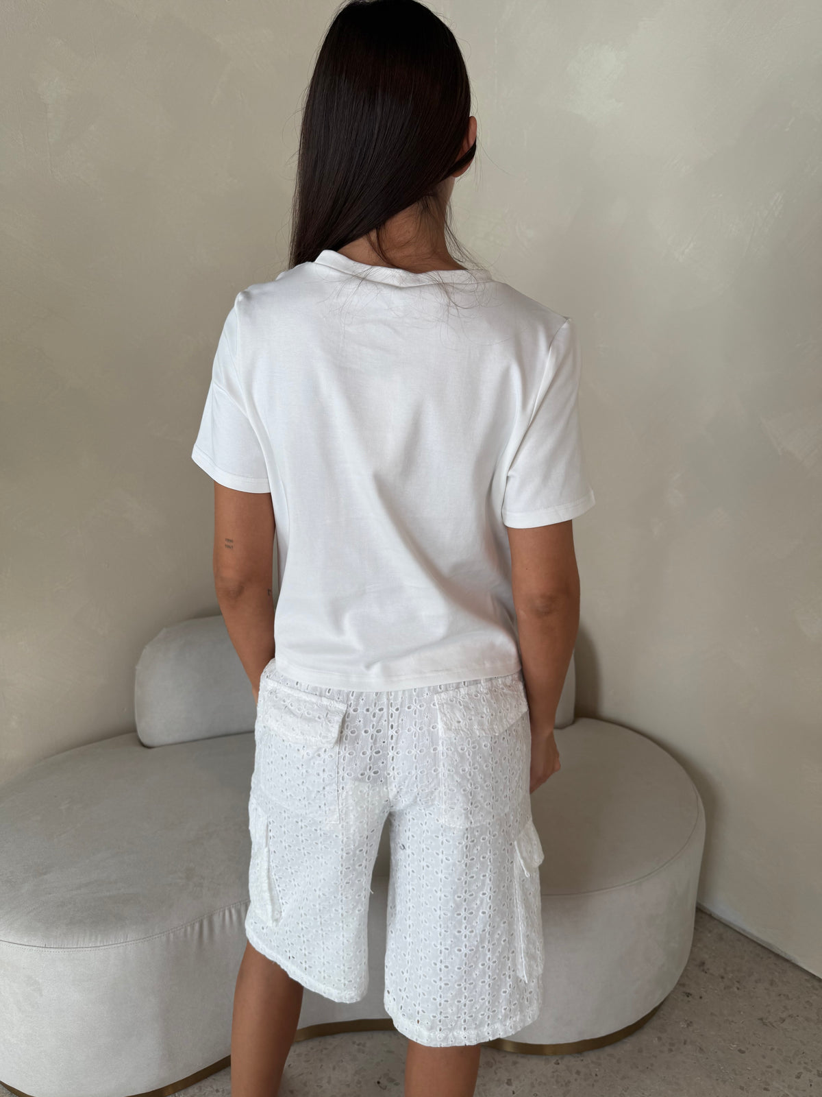 Eyelet Pants