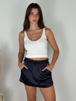 Piping Detail Skirt