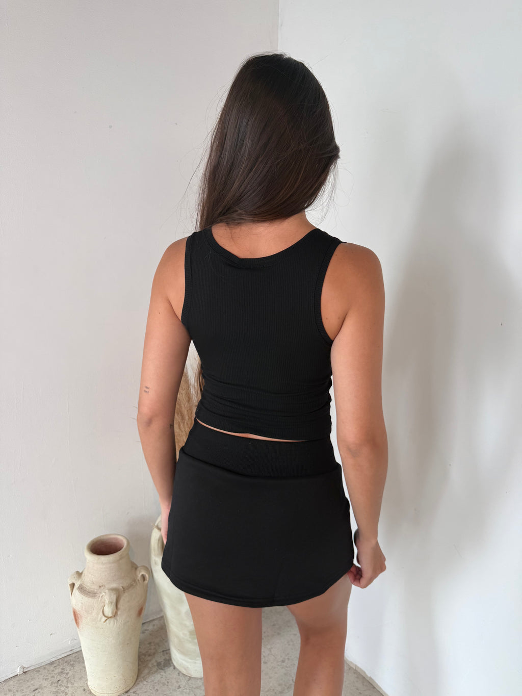 Black Jemma Mini Skirt