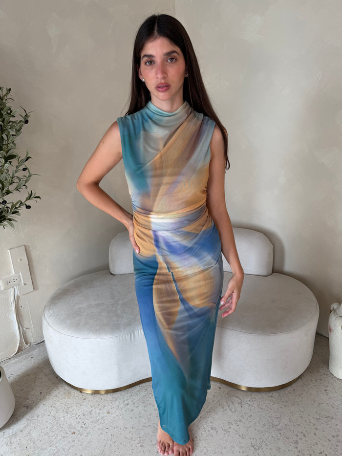 Mesh Earthy Dress