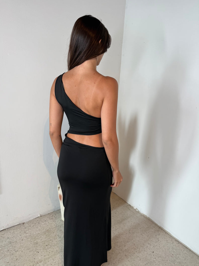 One Shoulder Maxi Dress