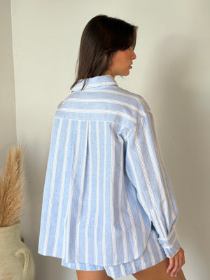 Pin Stripe Top & Short Set