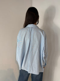 Stripe Oversized LS Shirt