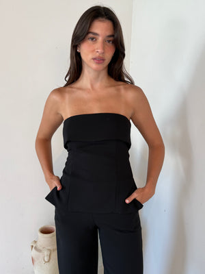 Black Tube Top & Pant Set