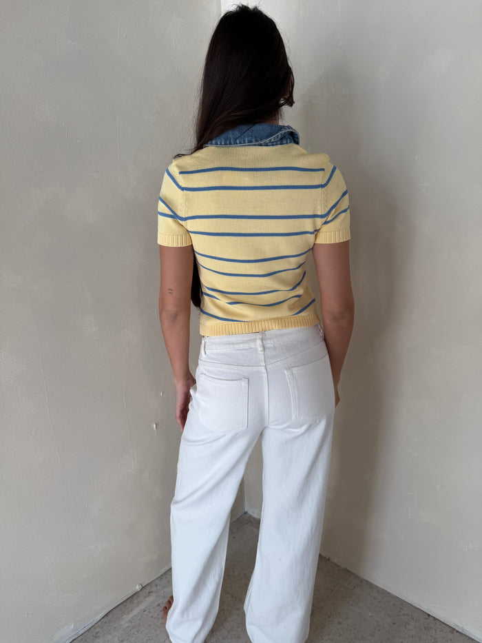Wide White Jeans