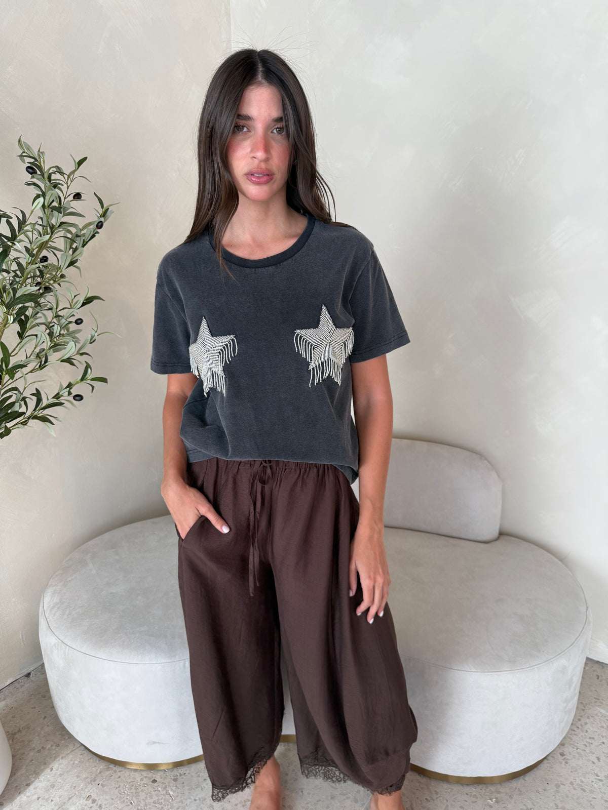 Drawstring Lace Pants