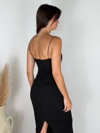 Twist Front Column Dress