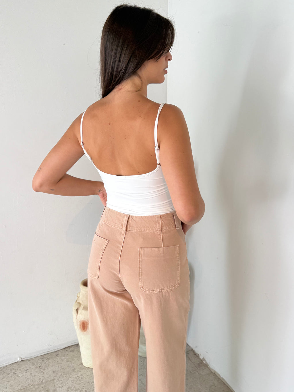 Khaki Button Pants