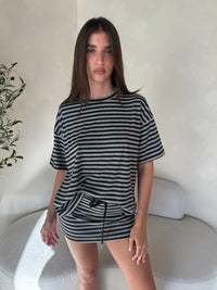 Tee & Skirt Stripe Set