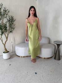 Satin Midi Dress